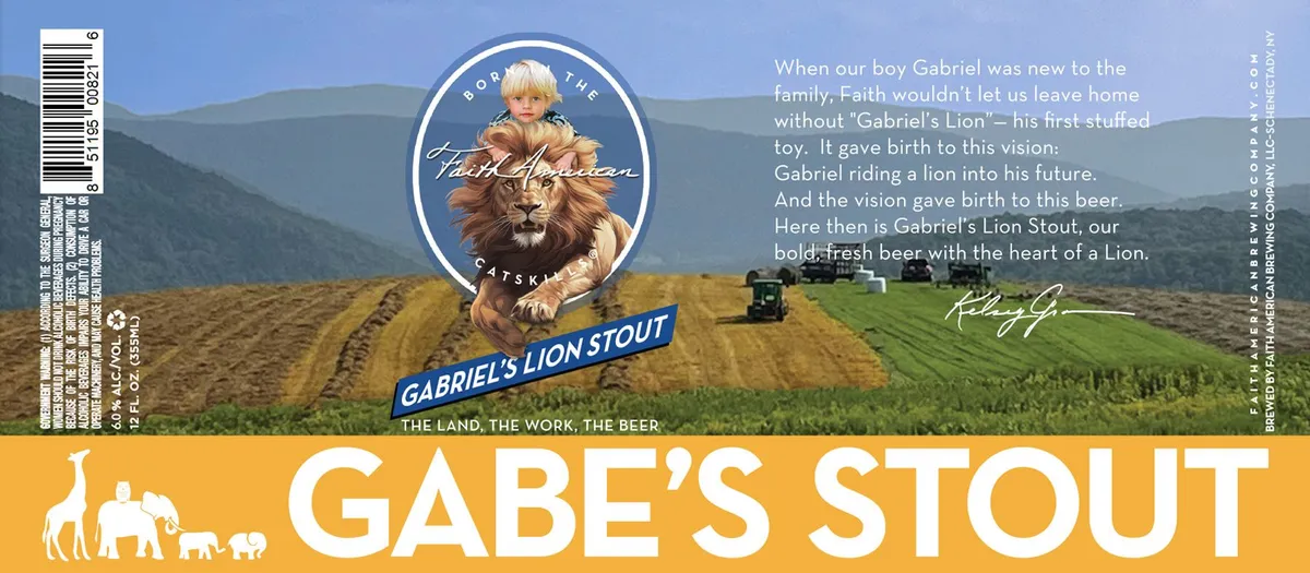 Gabe's Stout — full label as filed with TTB