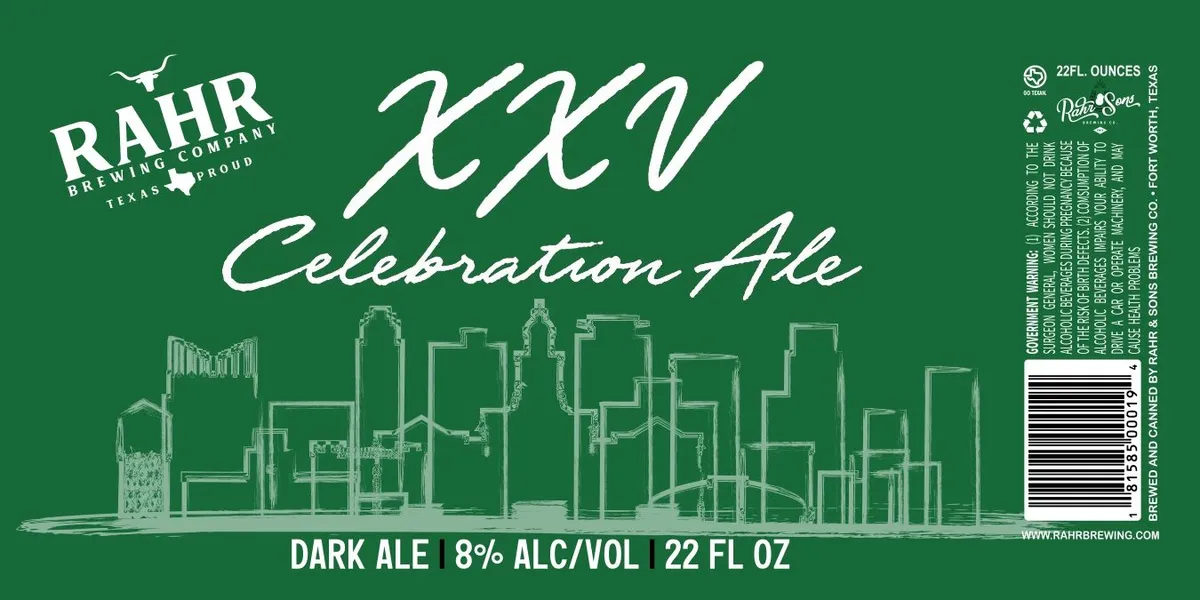 XXV Celebration Ale label