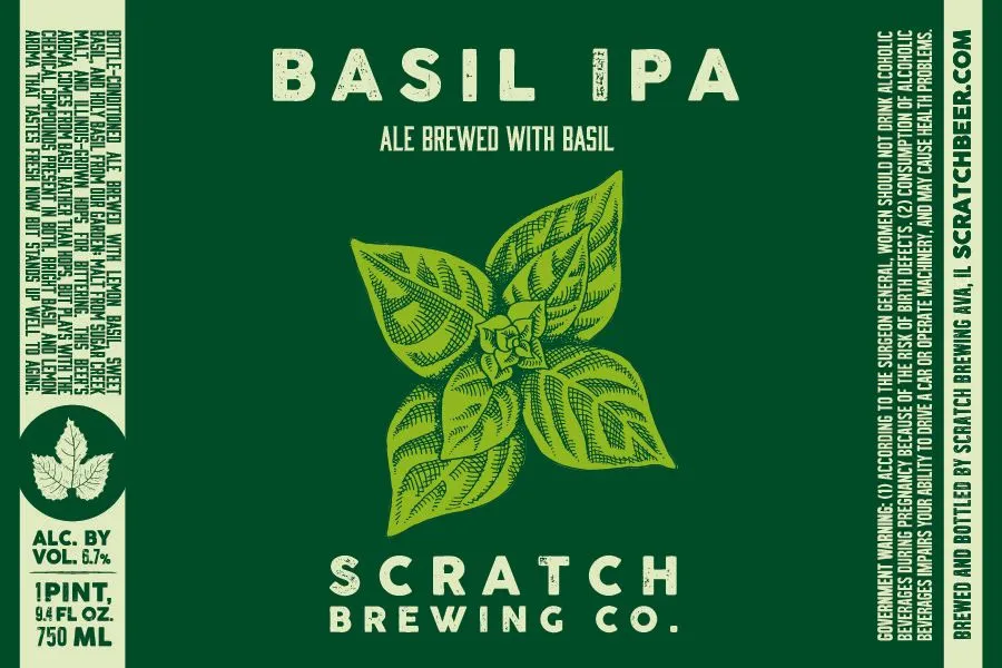 Basil IPA — full label as filed with TTB