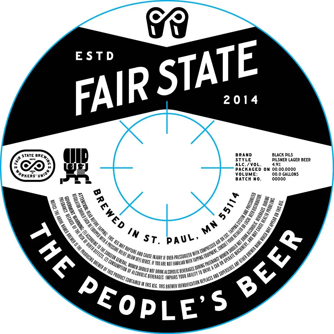 Black Pils — full label as filed with TTB