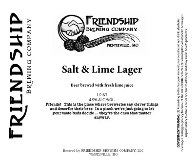 Salt & Lime Lager label