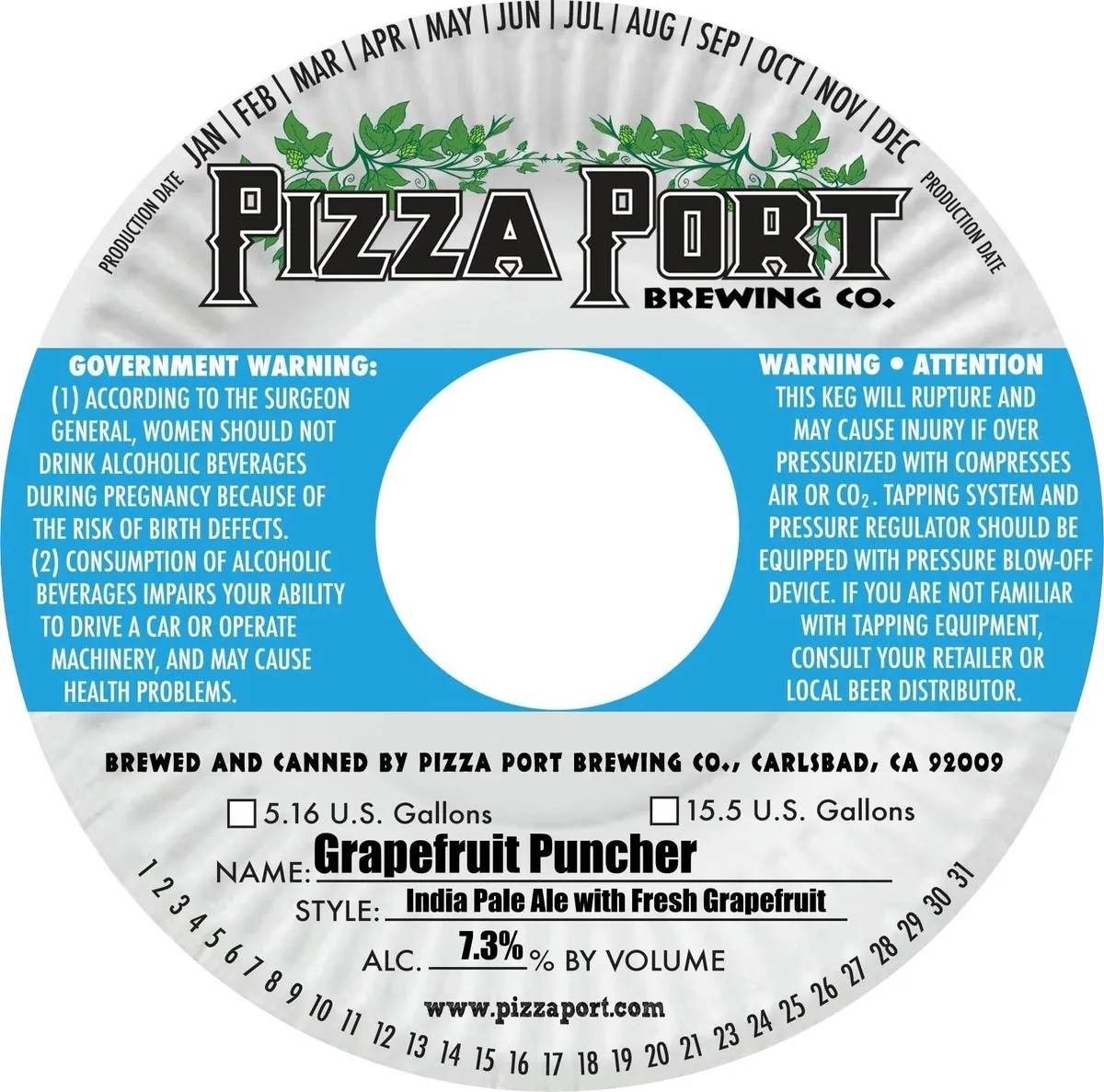 Grapefruit Puncher — full label as filed with TTB
