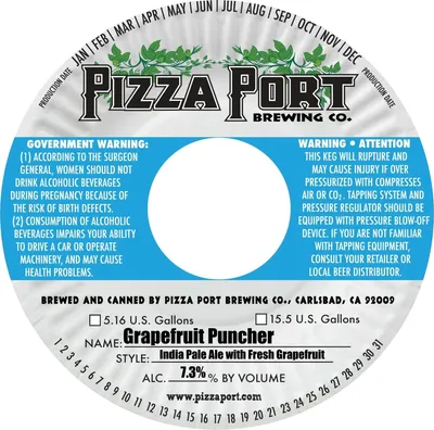 Grapefruit Puncher label