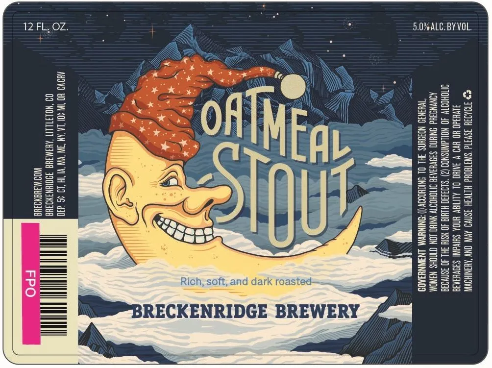 Oatmeal Stout — full label as filed with TTB