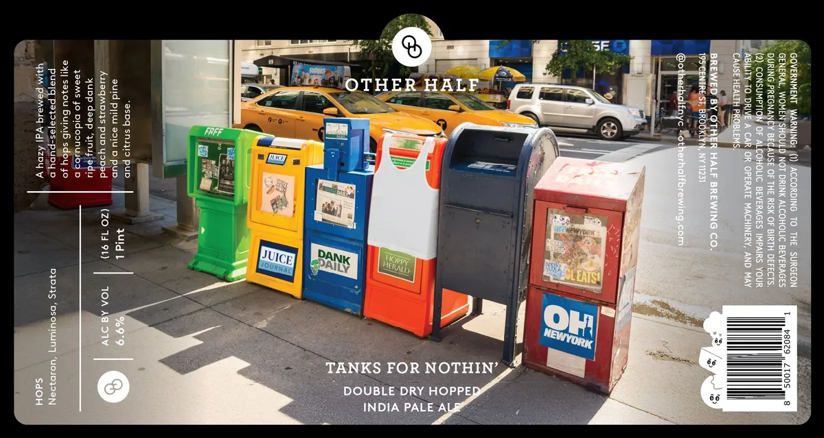 Tanks for Nothin' — full label as filed with TTB