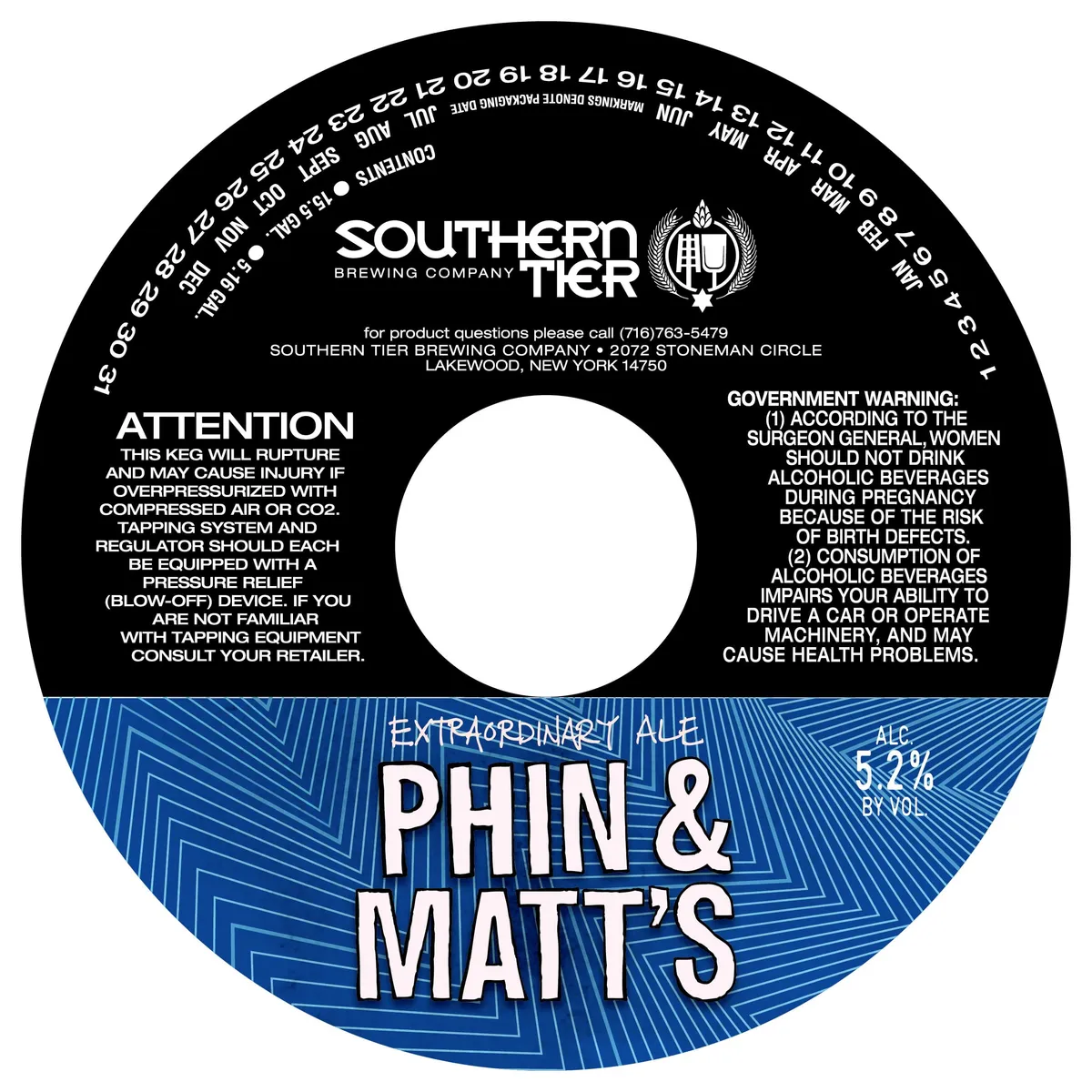 Phin & Matt's — full label as filed with TTB