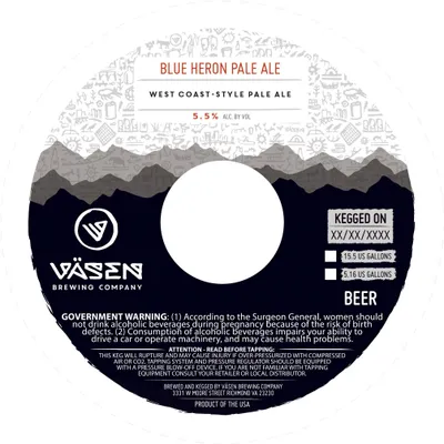Blue Heron Pale Ale label