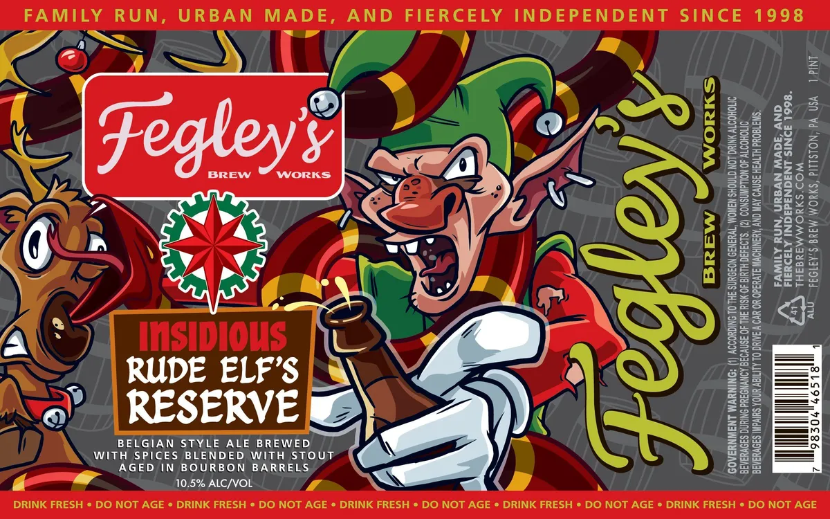 Insidious Rude Elf's Reserve — full label as filed with TTB