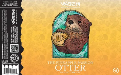 The Pineapple Passion Otter label