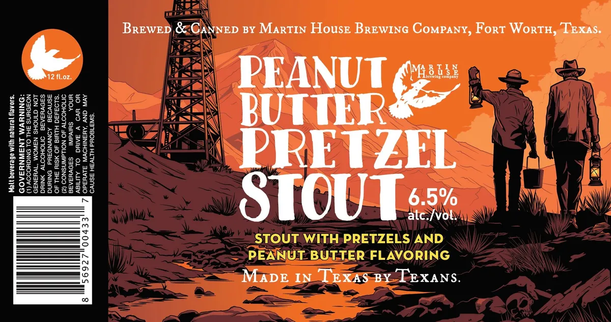 Peanut Butter Pretzel Stout — full label as filed with TTB