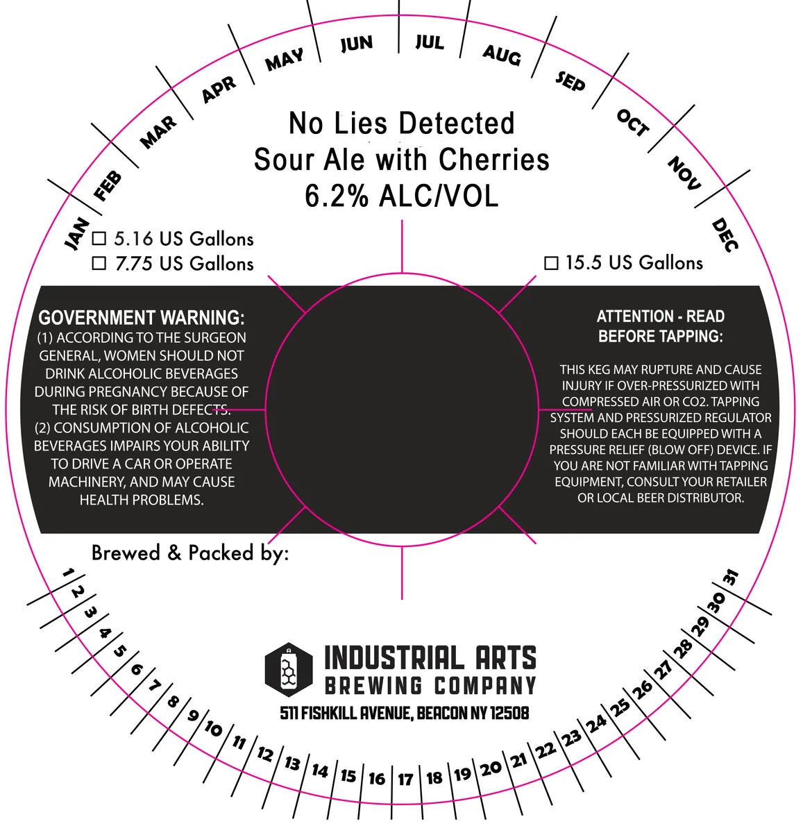 No Lies Detected — full label as filed with TTB