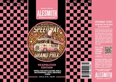 Speedway Stout: Grand Prix on the Road Neapolitan Edition label