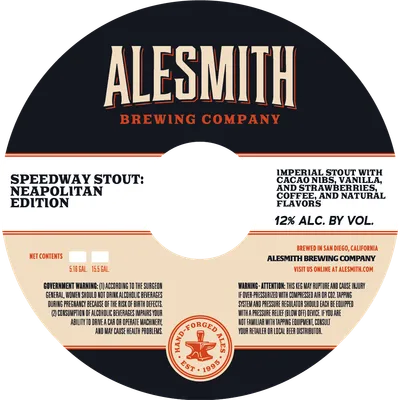 Speedway Stout: Neapolitan Edition label