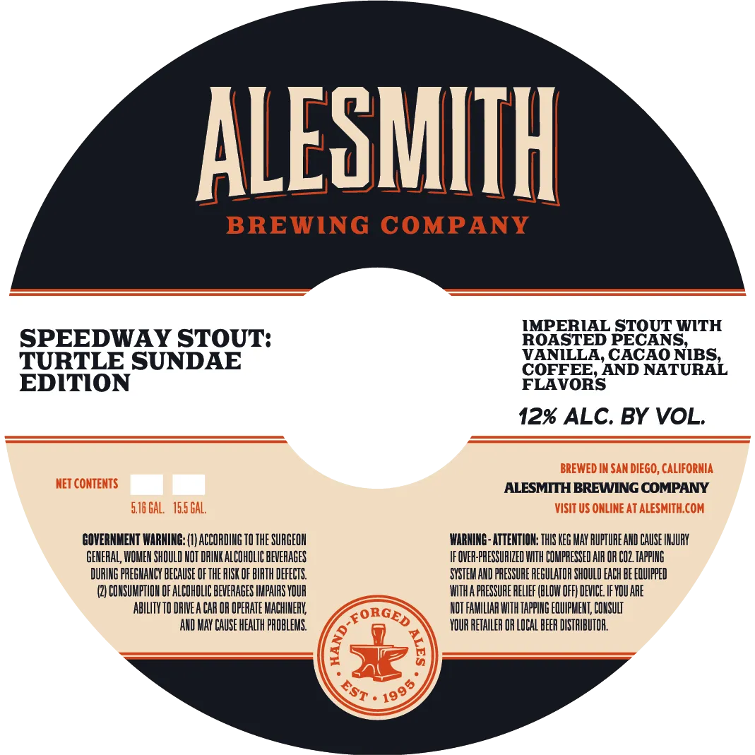Speedway Stout: Turtle Sundae Edition — full label as filed with TTB