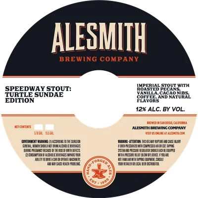 Speedway Stout: Turtle Sundae Edition label