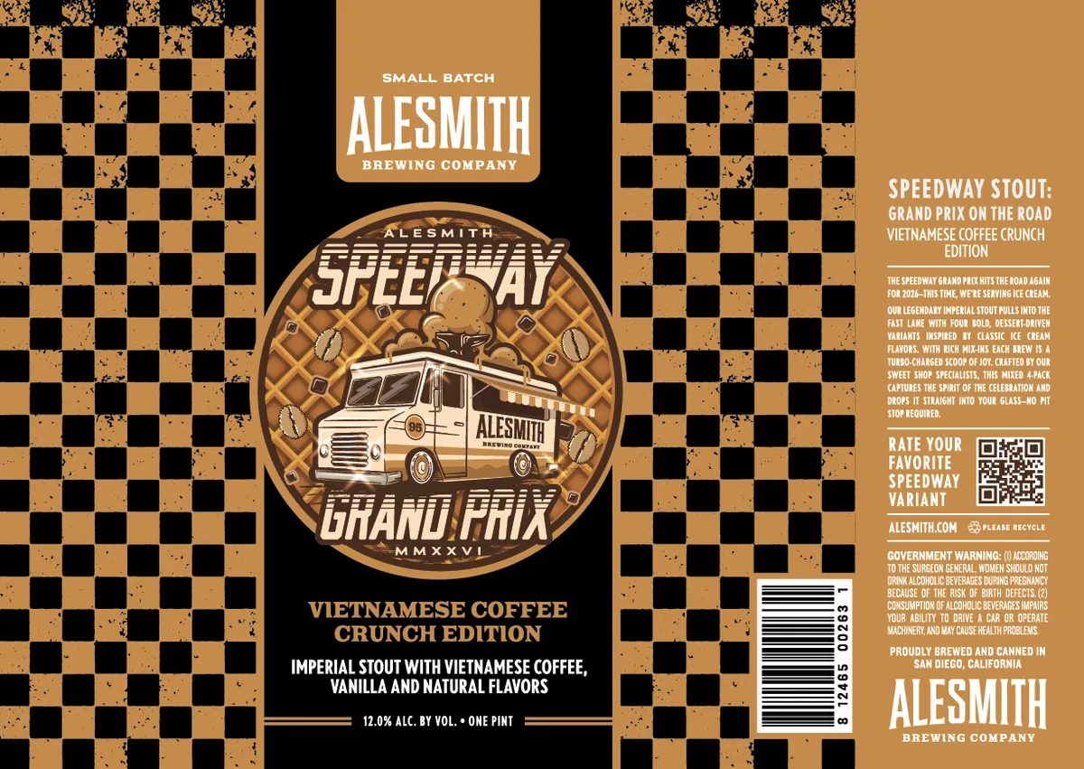 Speedway Stout: Vietnamese Coffee Crunch Edition — full label as filed with TTB