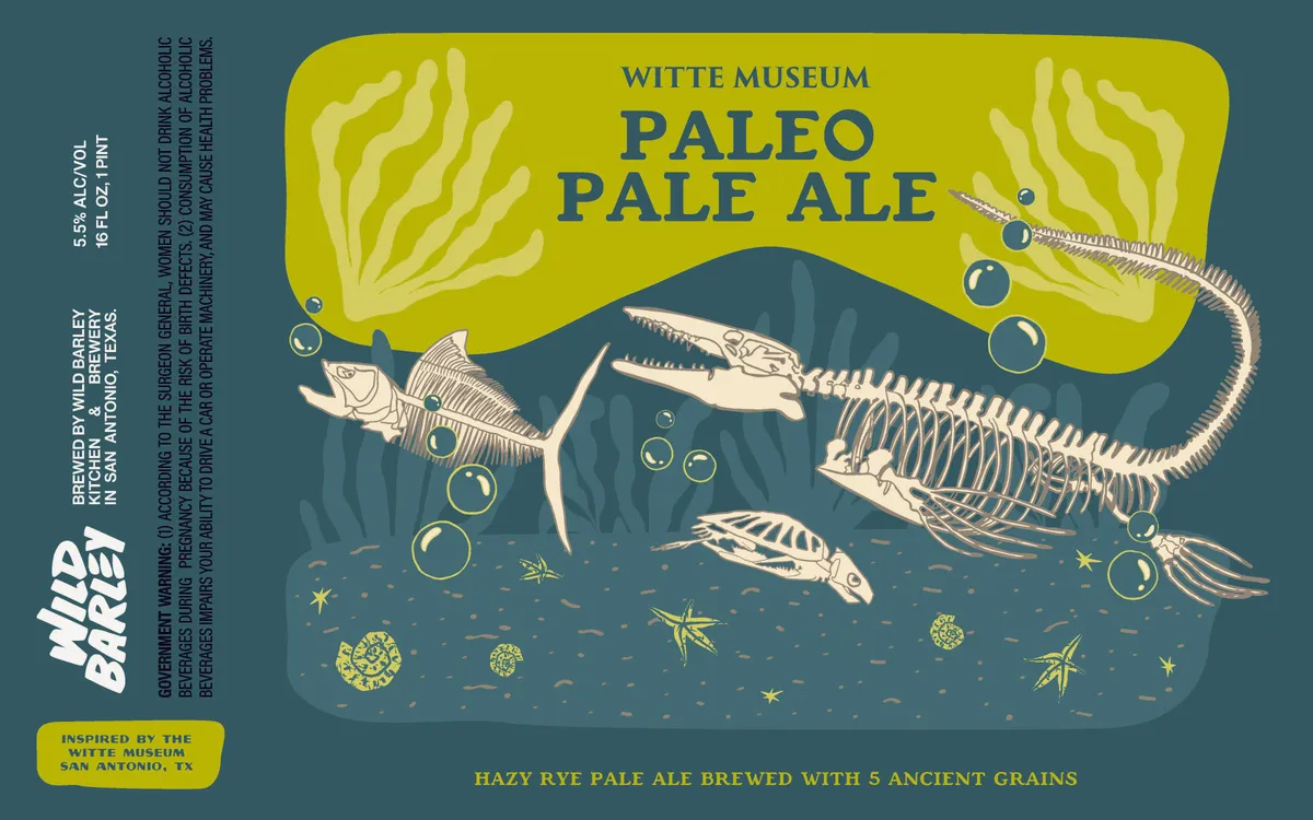 Witte Museum: Paleo Pale Ale — full label as filed with TTB