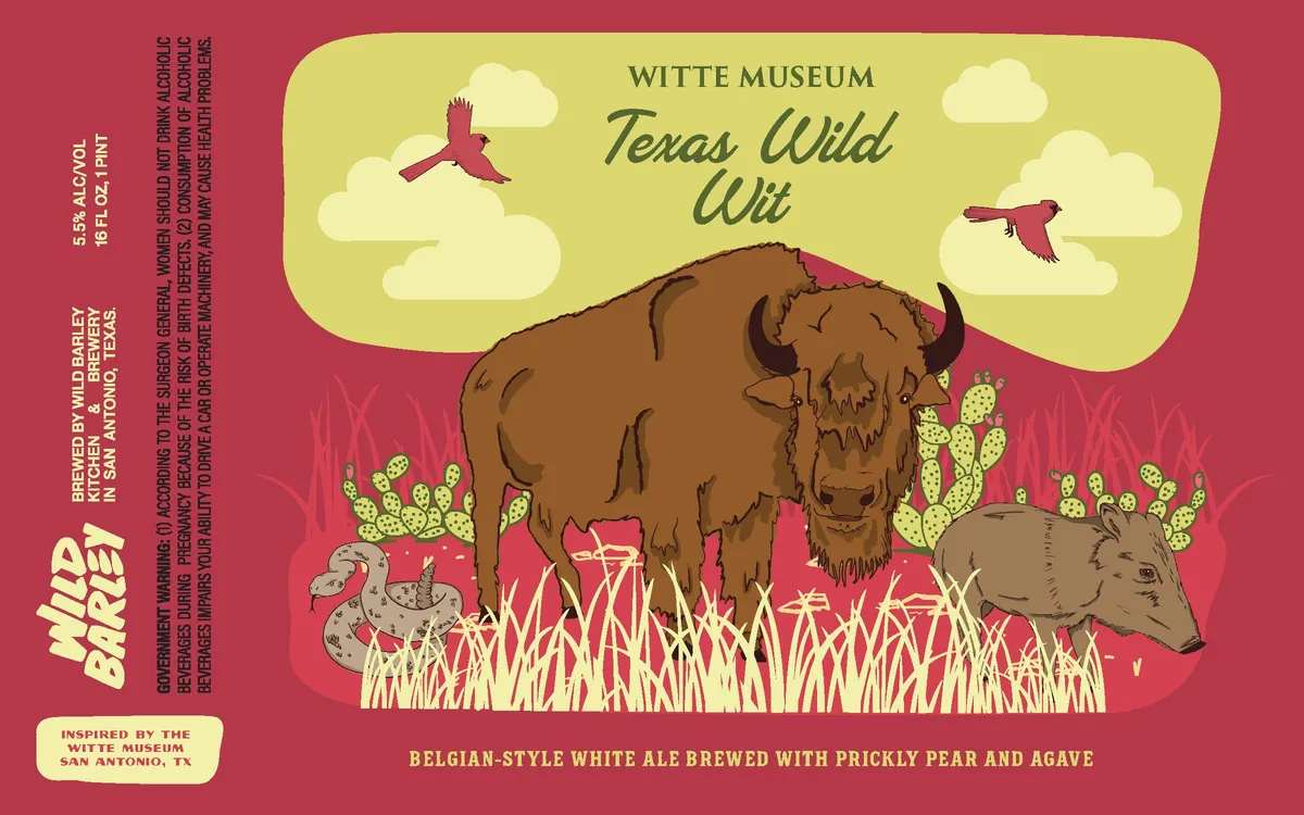 Witte Museum: Texas Wild Wit — full label as filed with TTB