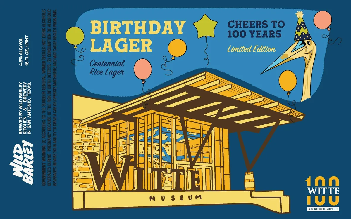 Witte Museum: Birthday Lager — full label as filed with TTB