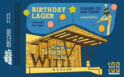 Witte Museum: Birthday Lager label
