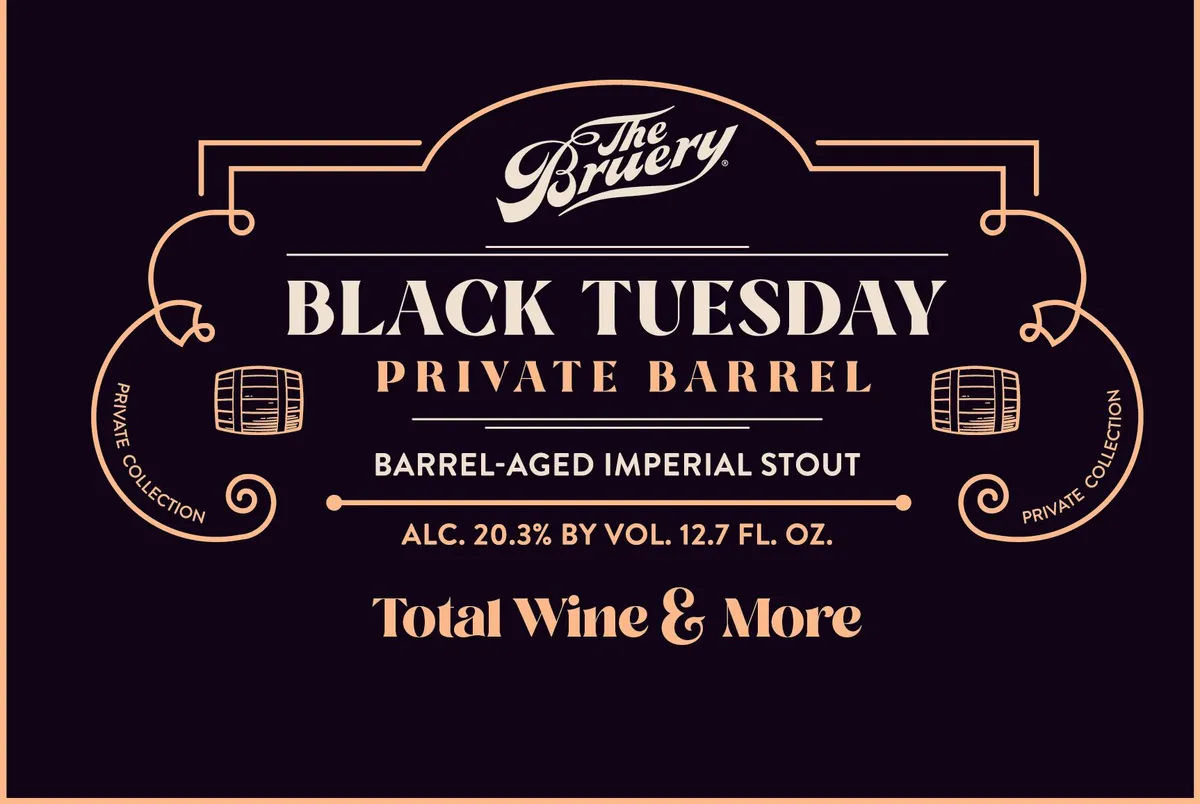 Black Tuesday Private Barrel — full label as filed with TTB