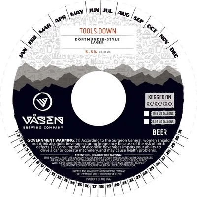 Tools Down label