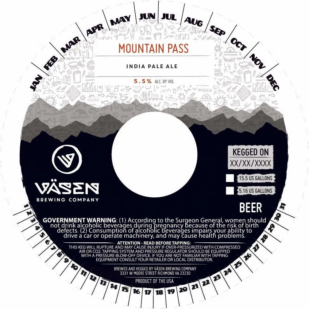 Mountain Pass — full label as filed with TTB