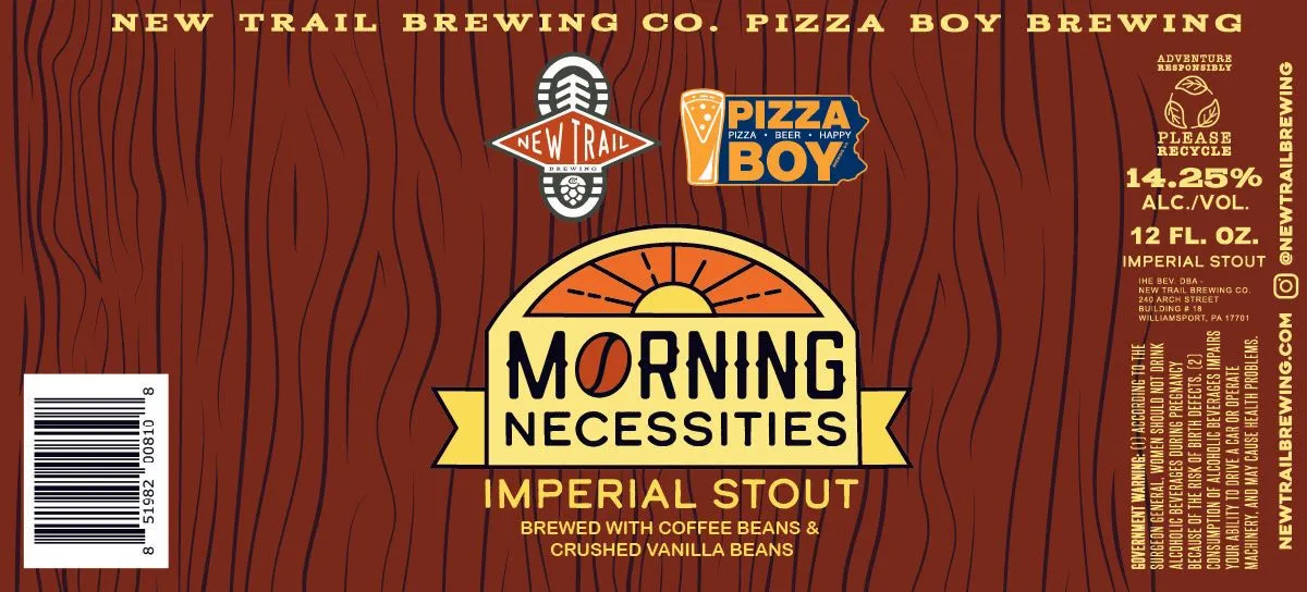 Morning Necessities — full label as filed with TTB