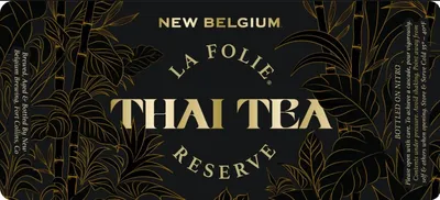 La Folie Reserve Thai Tea label