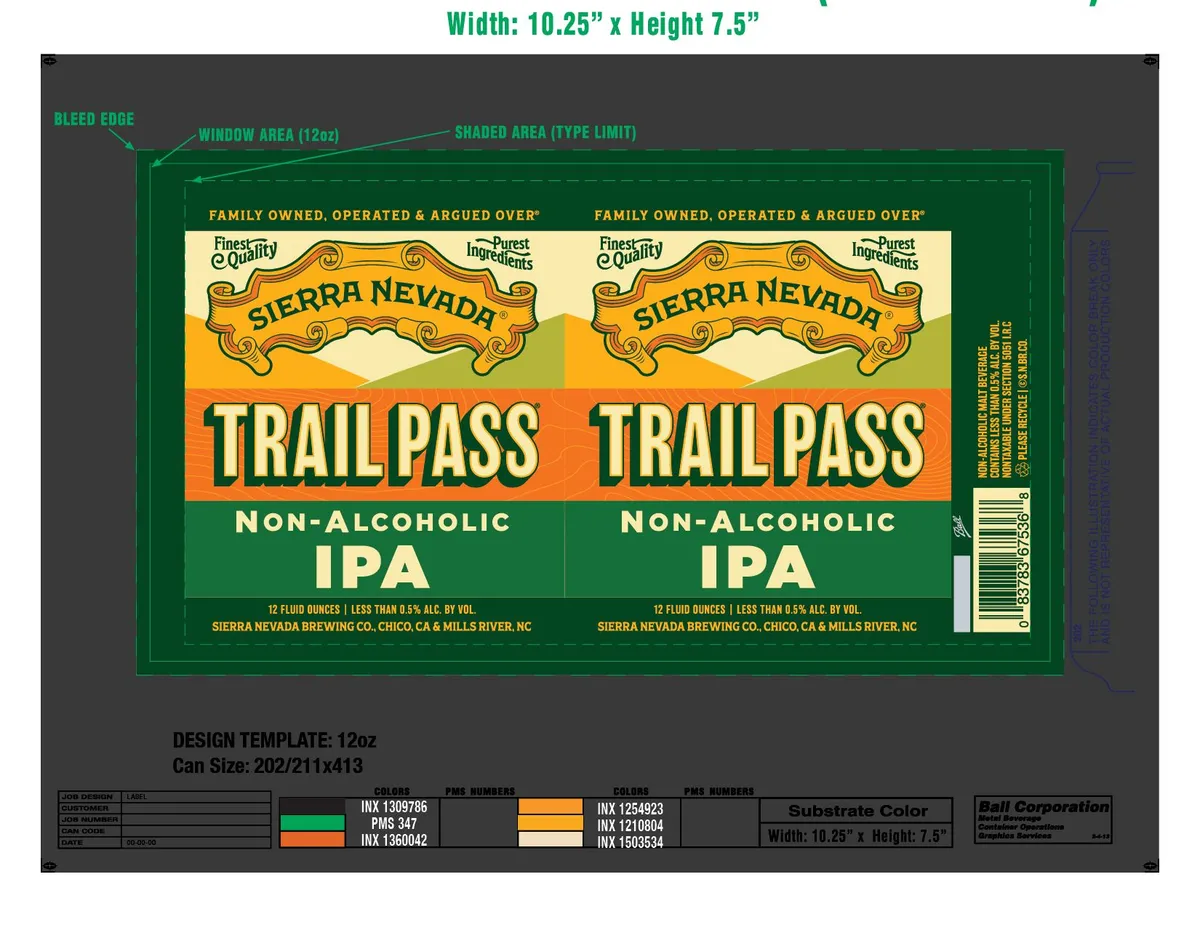 Trail Pass IPA — full label as filed with TTB