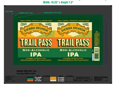 Trail Pass IPA label