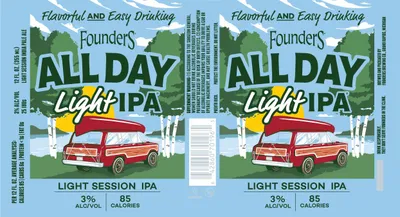 All Day Light IPA label
