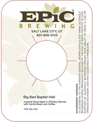 Big Bad Baptist Irish label