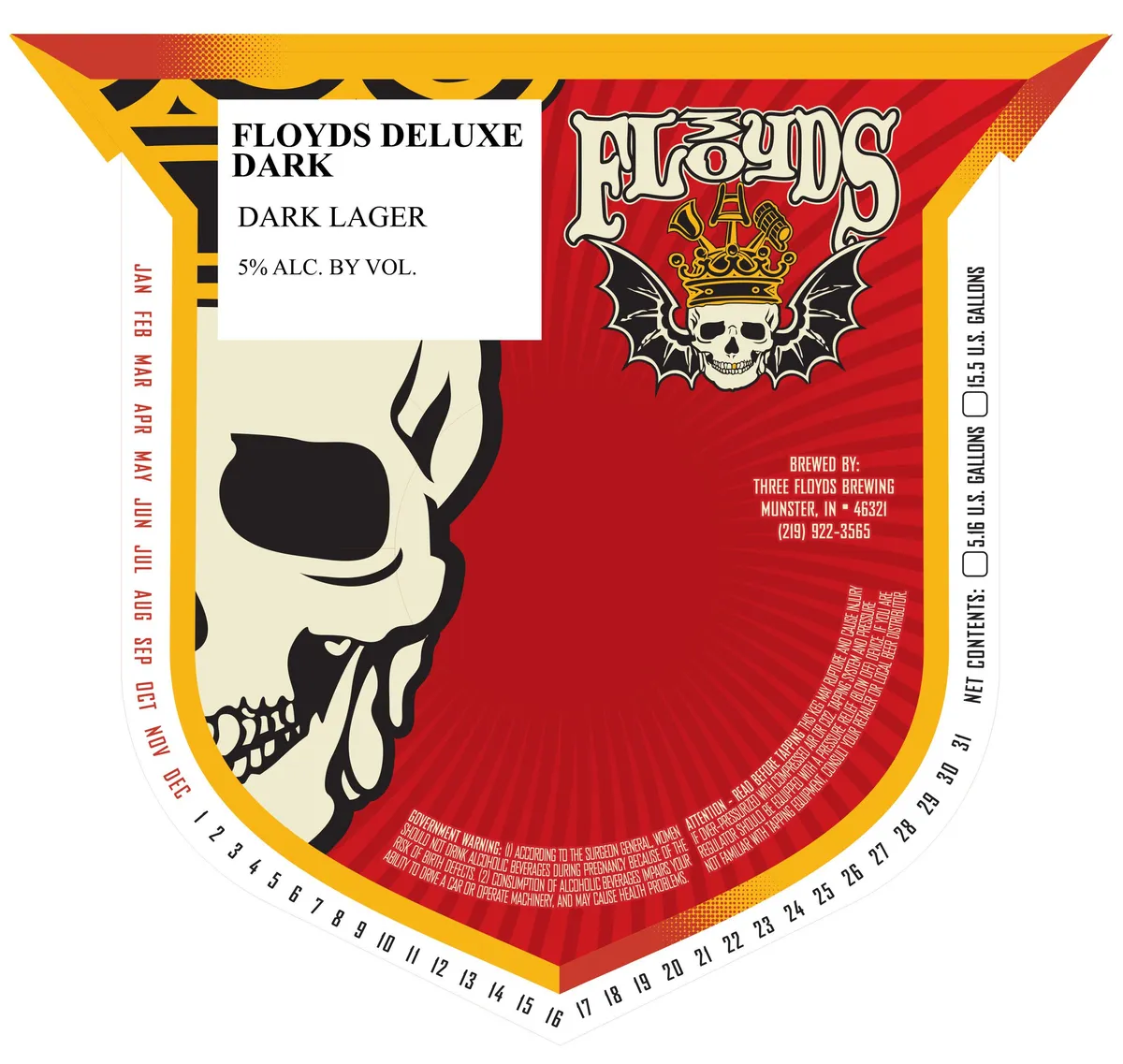 Floyds Deluxe Dark — full label as filed with TTB