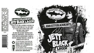 Jett Black Lager label