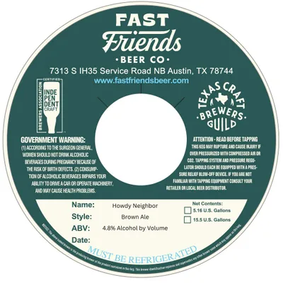 Howdy Neighbor label