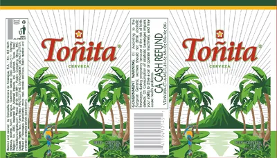 Toñita Cerveza label