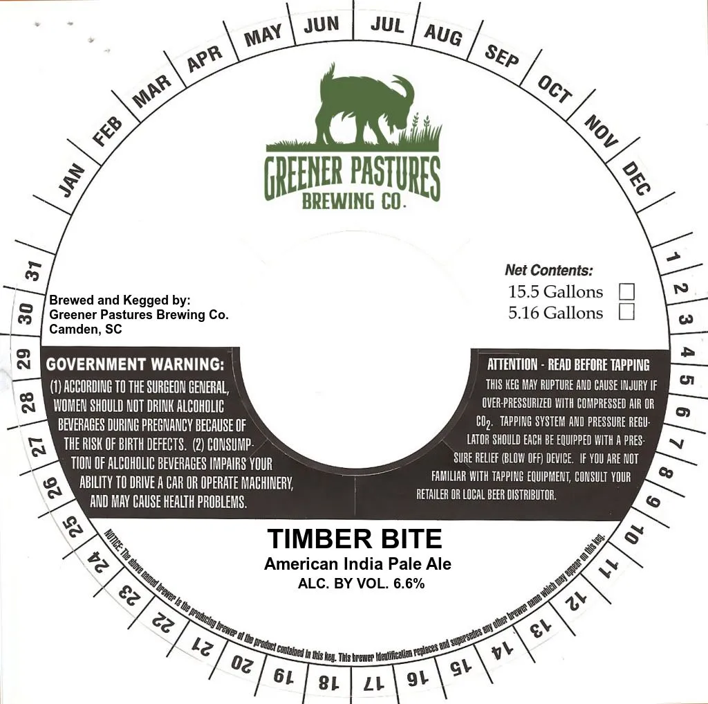 Timber Bite — full label as filed with TTB