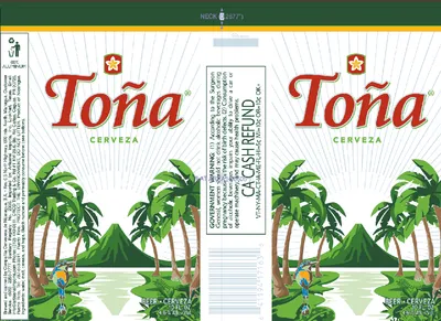 Toña Cerveza label
