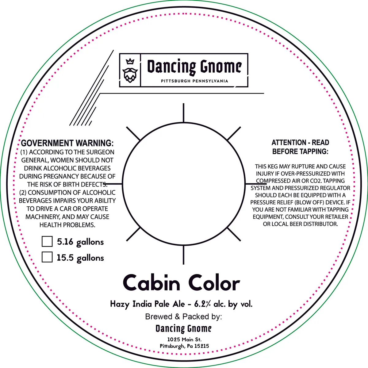 Cabin Color — full label as filed with TTB
