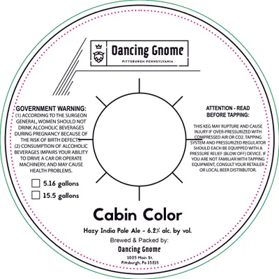 Cabin Color label