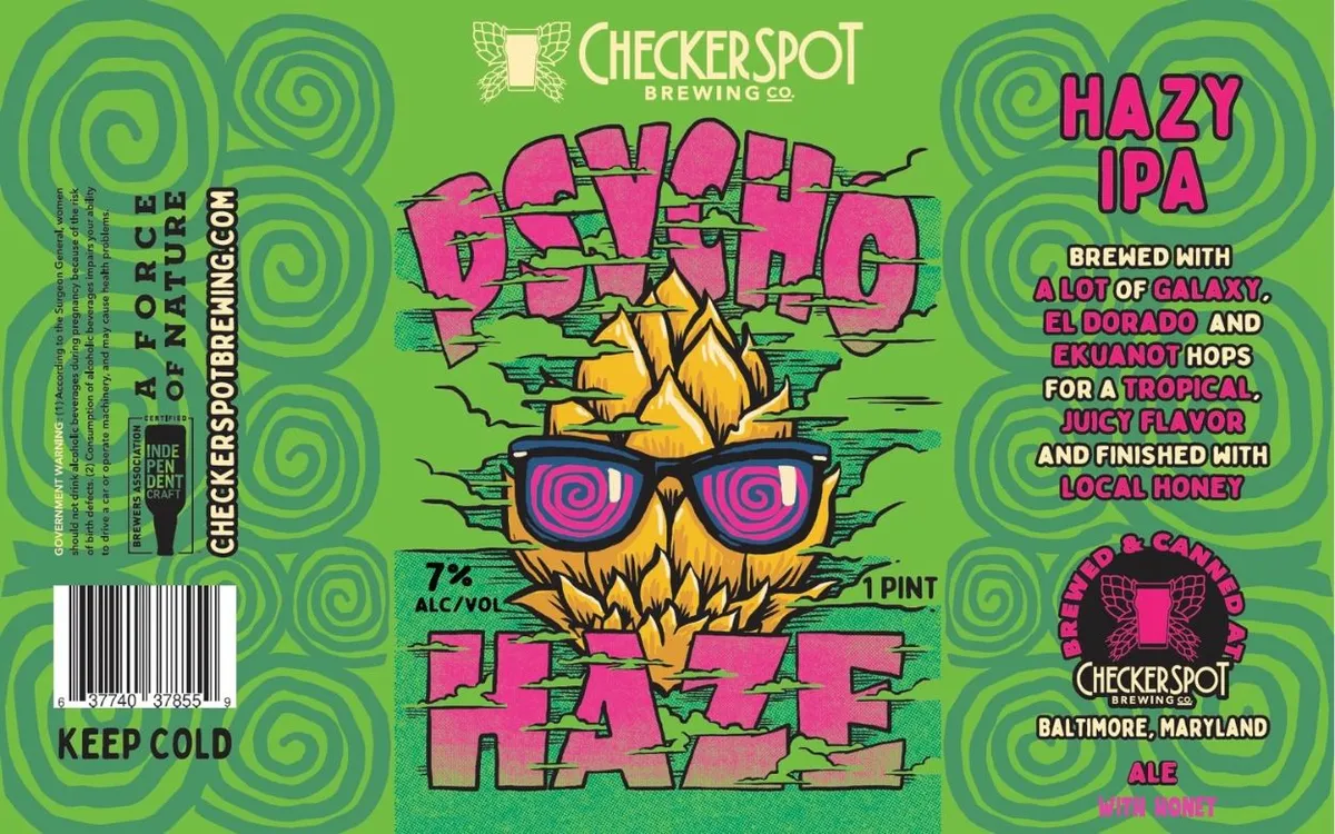 Psycho Haze — full label as filed with TTB