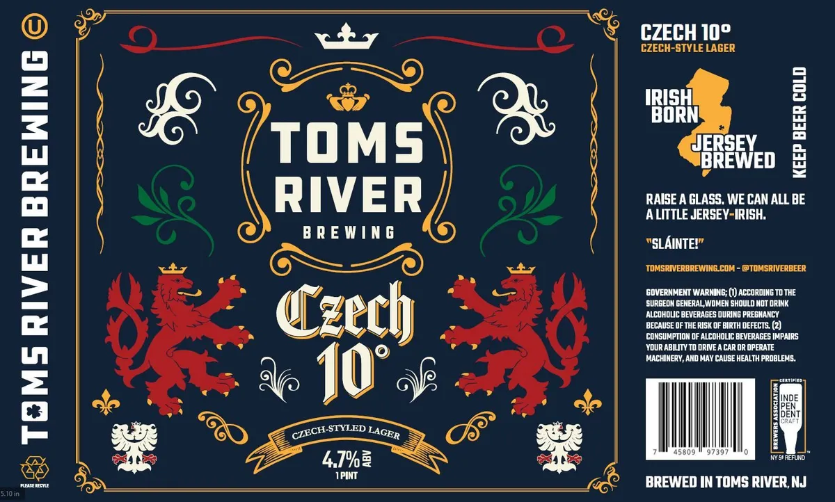 Czech 10 — full label as filed with TTB