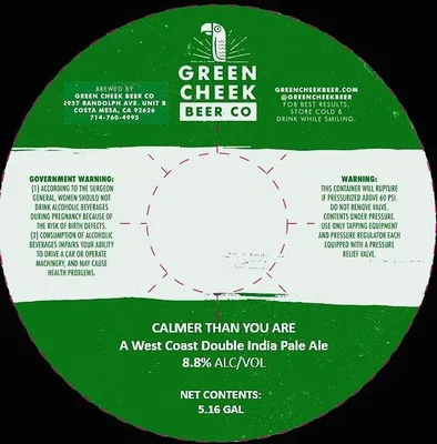 Calmer Than You Are label
