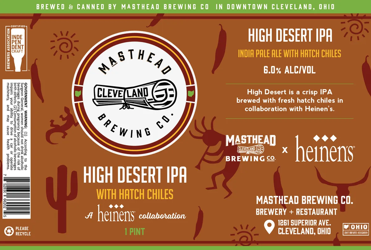 High Desert IPA — full label as filed with TTB