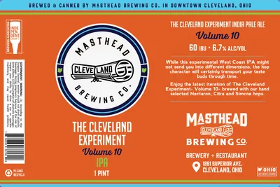 The Cleveland Experiment Volume 10 label