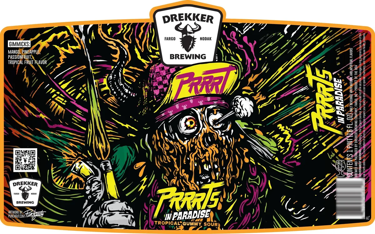 Prrrts in Paradise — full label as filed with TTB