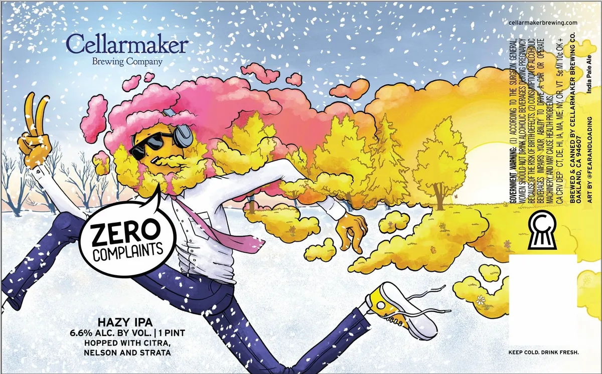 Zero Complaints — full label as filed with TTB