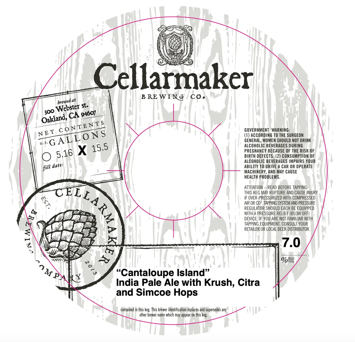 Cantaloupe Island — full label as filed with TTB