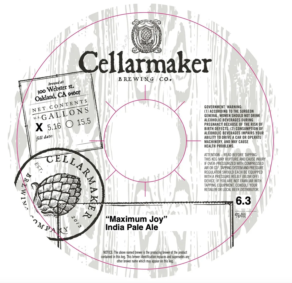 Maximum Joy — full label as filed with TTB